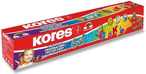 Prstové barvy 6+1 Kores - obrázek 1