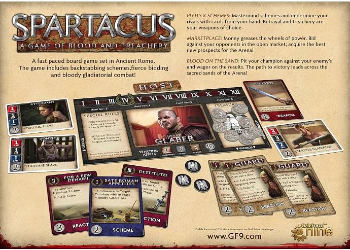 Gale Force Nine Spartacus: A Game of Blood & Treachery 2nd Edition - obrázek 2