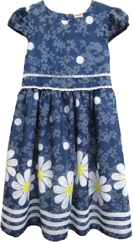 Topo dívčí šaty 92, tmavě modrá - obrázek 1