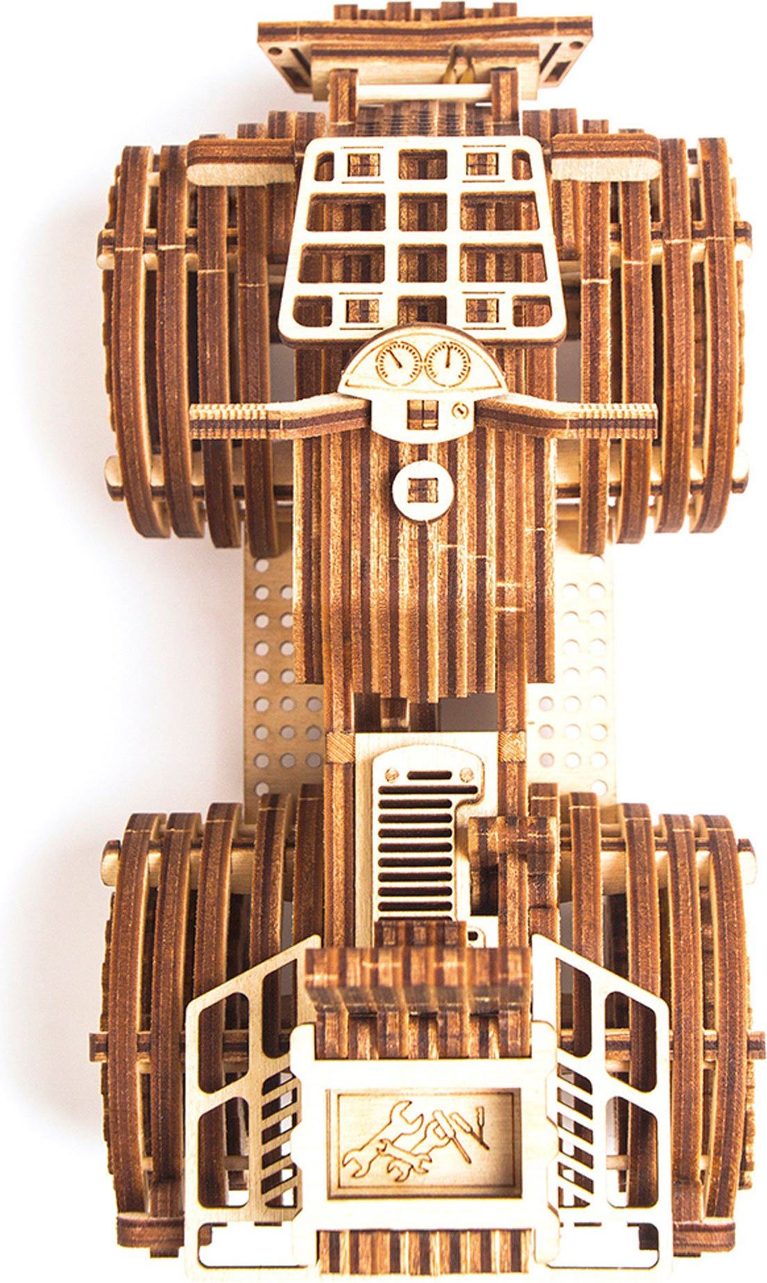 Wood Trick  "Čtyřkolka" - 3D dřevěné mechanické puzzle - obrázek 5