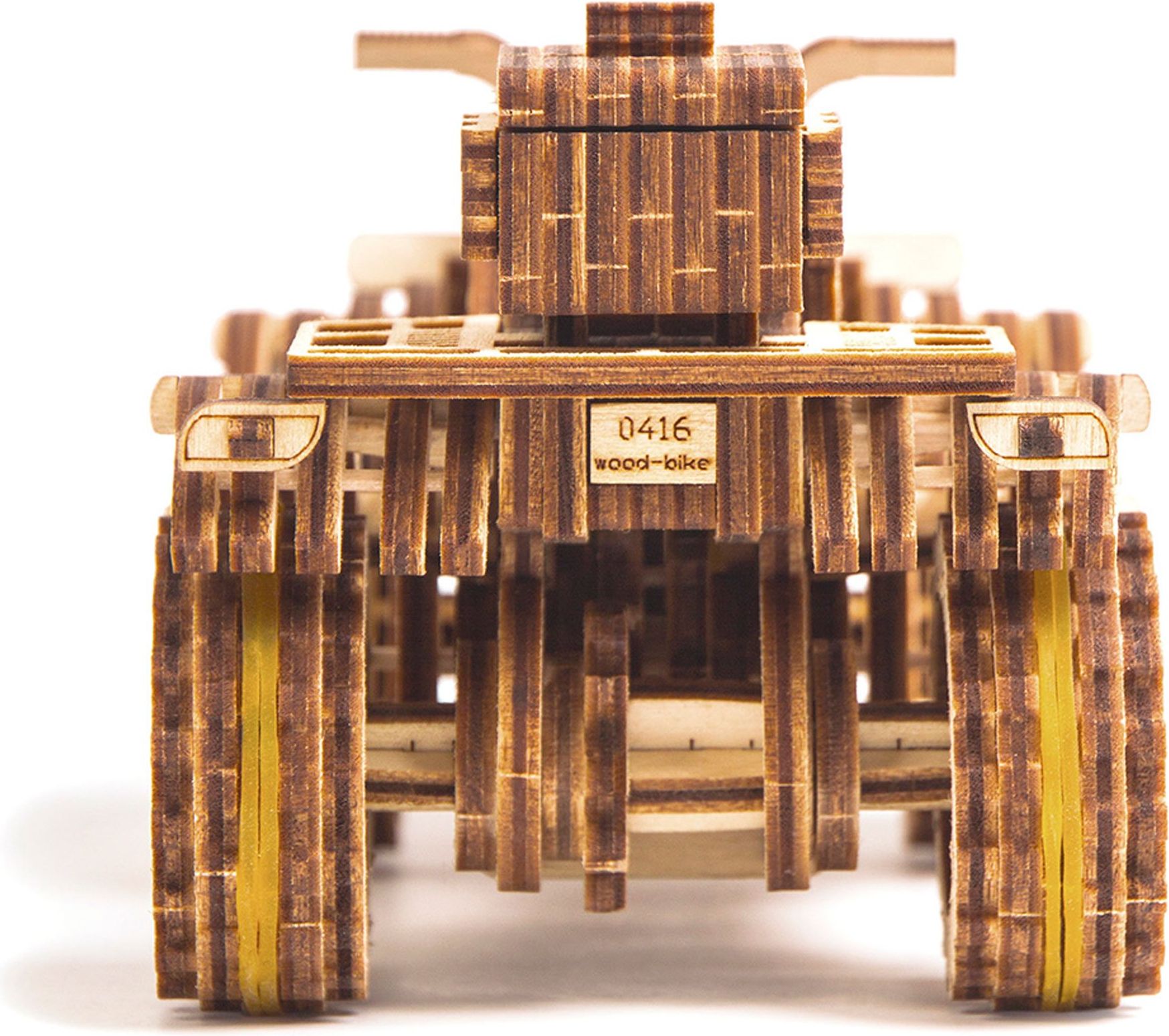 Wood Trick  "Čtyřkolka" - 3D dřevěné mechanické puzzle - obrázek 7