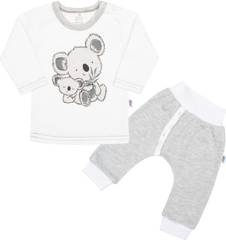 NEW BABY | New Baby Koala Bears | Kojenecké tričko s dlohým rukávem a tepláčky New Baby Koala Bears | Šedá | 56 (0-3m) - obrázek 1