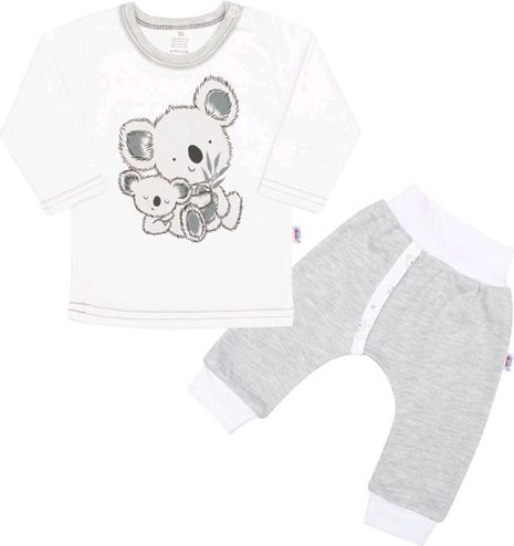 NEW BABY | New Baby Koala Bears | Kojenecké tričko s dlohým rukávem a tepláčky New Baby Koala Bears | Šedá | 80 (9-12m) - obrázek 1