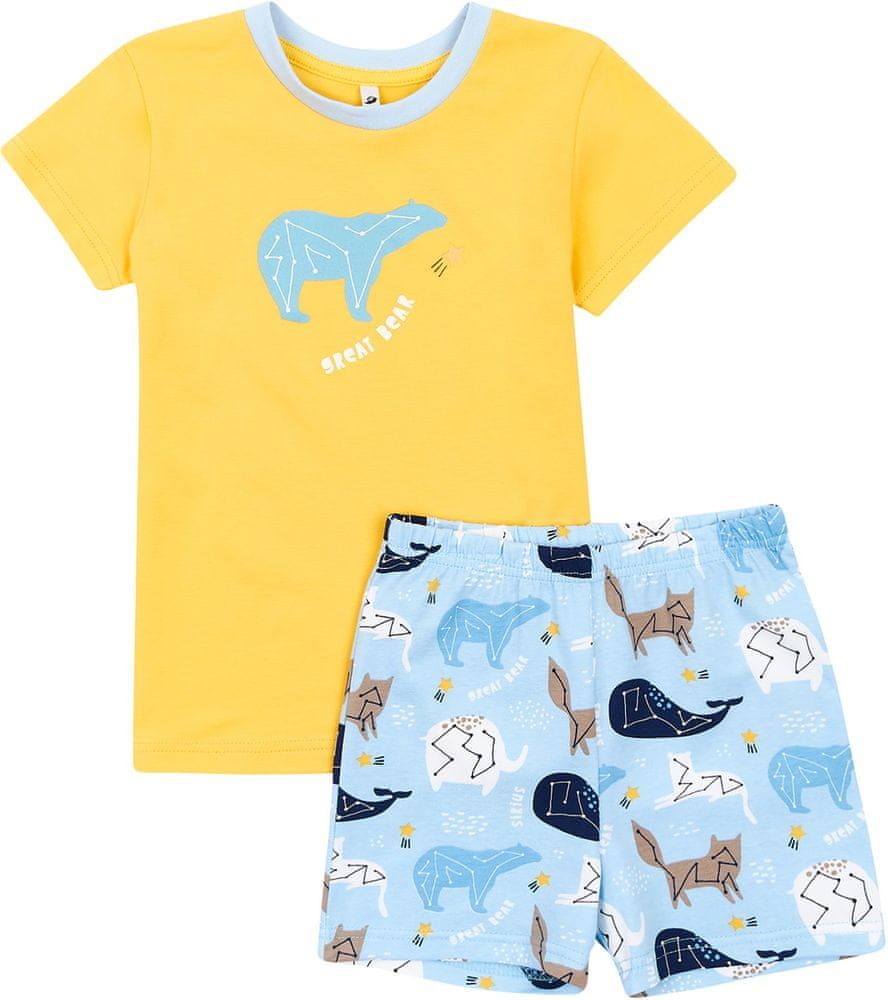 Garnamama dětské pyžamo STAR 110, žlutá/modrá - obrázek 1