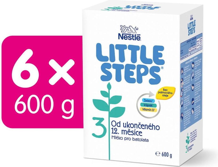 Nestlé LITTLE STEPS 3 pokračovací (batolecí) mléko 6x600 g - obrázek 1