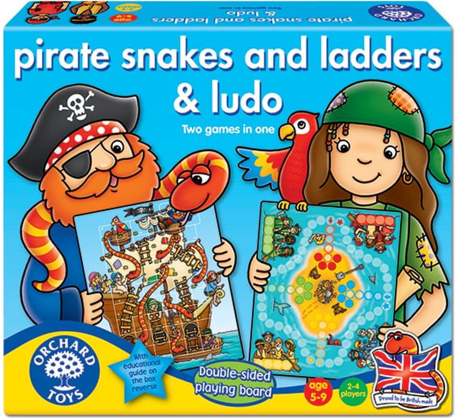 Orchard Toys Pirátské žebříky a hadi a Ludo - obrázek 1
