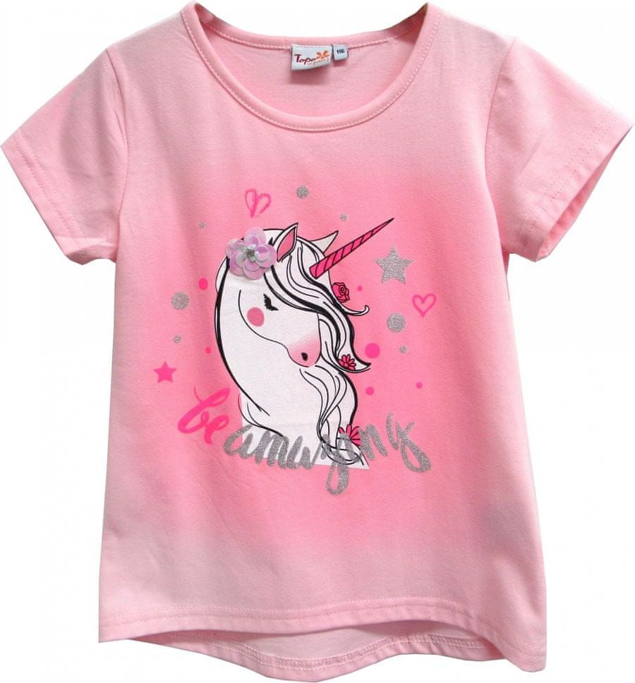 Topo dívčí tričko 104 světle růžová - obrázek 1