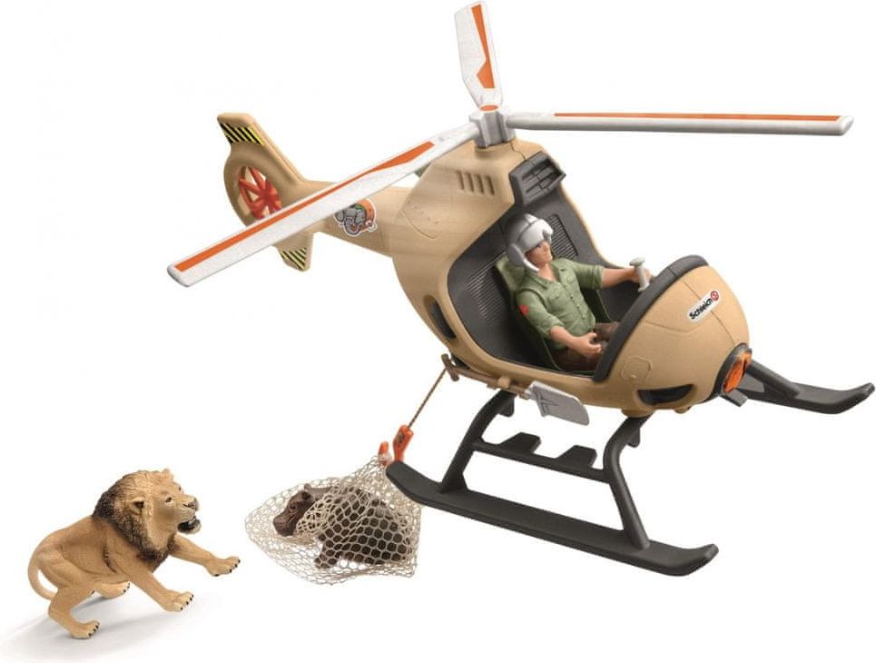 Schleich Záchranný vrtulník pro zvířata 42476 - obrázek 1