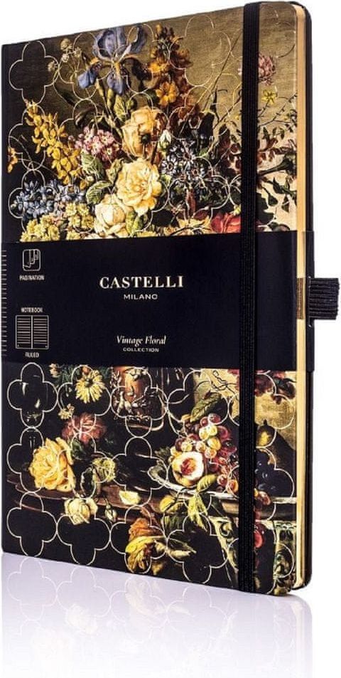 Castelli Italy Zápisník Vintage Rose - obrázek 1