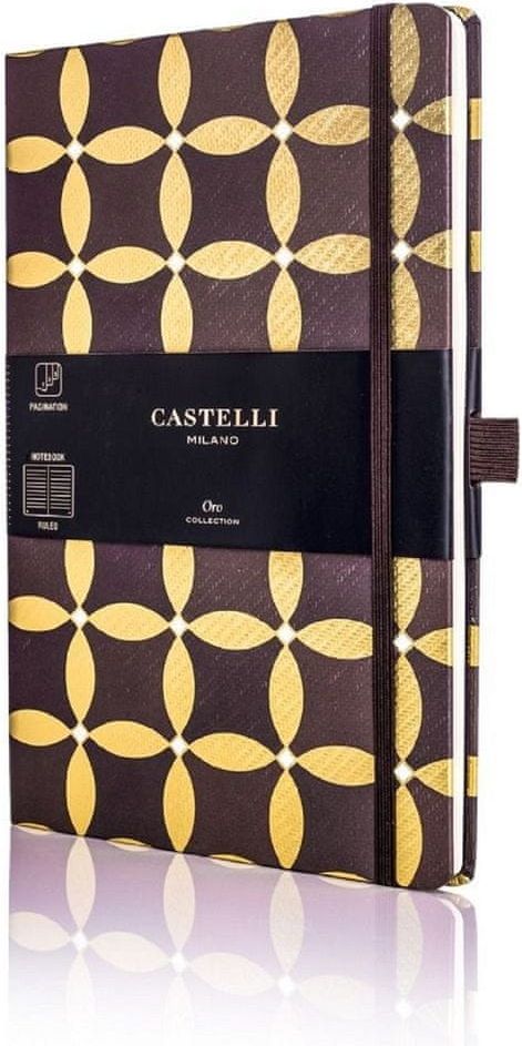 Castelli Italy Zápisník Oro Corianders - A5, linkovaný - obrázek 1