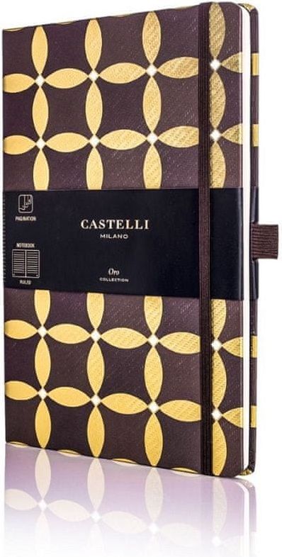Castelli Italy Zápisník Oro Corianders - A6, linkovaný - obrázek 1