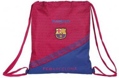 CurePink Batoh pytlík gym bag FC Barcelona: 11925 (35 x 40 cm) polyester - obrázek 1