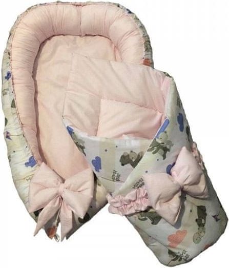 BabyTýpka Výbavička pro miminko "mini" - Teddy bear pink - obrázek 1