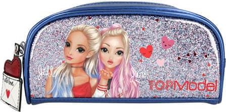 Top Model Kosmetická taška , Jill a June, modrá s glitry - obrázek 1