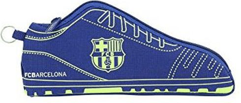 CurePink Penál na tužky FC Barcelona: 2D kopačka (24 x 10 x 2 cm) polyester - obrázek 1