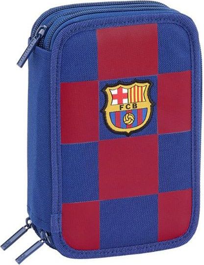 CurePink Trojdílné školní pouzdro FC Barcelona: vzor 11929 sezóna 2020 (20,5 x 12,5 x 6 cm) polyester - obrázek 1
