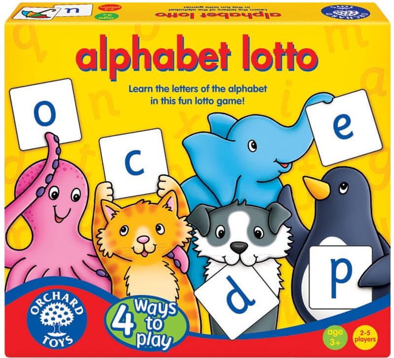 Orchard Toys Abeceda - Loto, 4 hry v 1