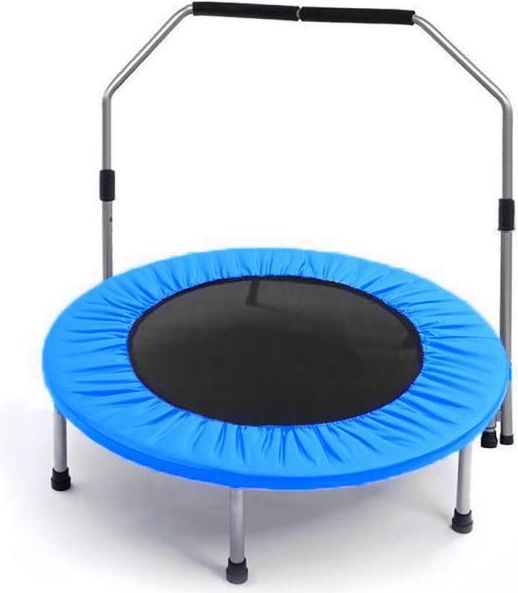 SEDCO trampolina skládací 126 cm s madlem modrá - obrázek 1