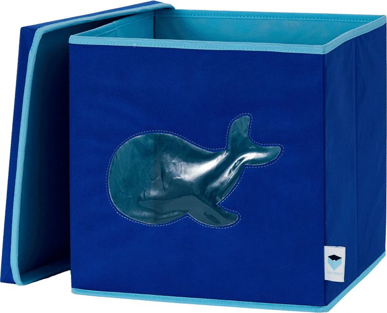 Love It Store It Úložný box na hračky s krytem a okénkem - velryba - obrázek 1