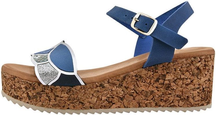 Dámské kožené sandále 54083/MC-6 Ondas Azul/ Sport Electric Mc Beig (Velikost 36) - obrázek 1