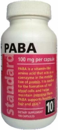 PABA - Kyselina para-aminobenzoová, 100 mg, 100 kapslí - obrázek 1