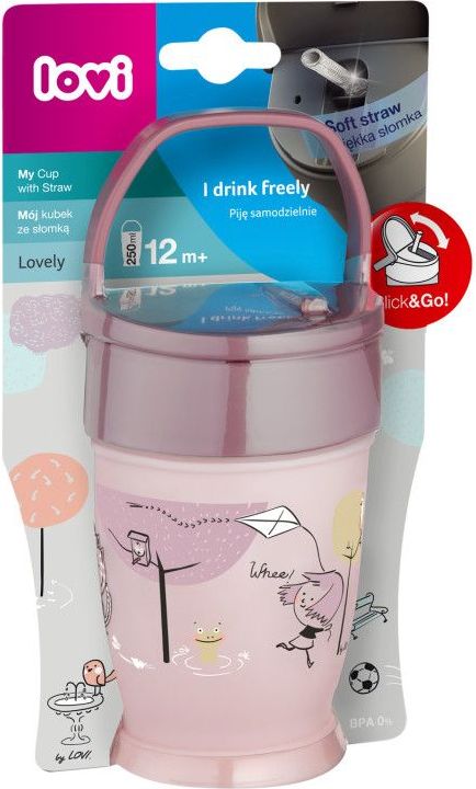 Hrníček se slámkou 250 ml Lovi Lovely Junior - obrázek 2