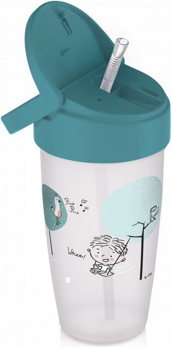 Lovi hrníček se slámkou Lovely Active 350 ml kluk 35/355BOY - obrázek 1