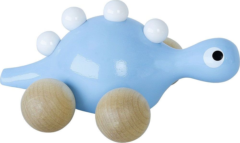 Dřevěný dinosaurus na kolečkách Vilac Modrý - obrázek 1
