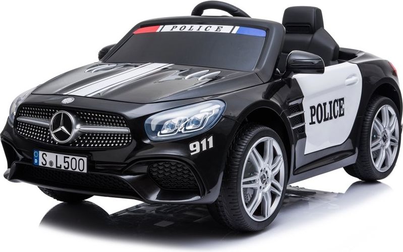 Mamido  Dětské elektrické autíčko Mercedes SL500 policie černé  L-4793 - obrázek 1