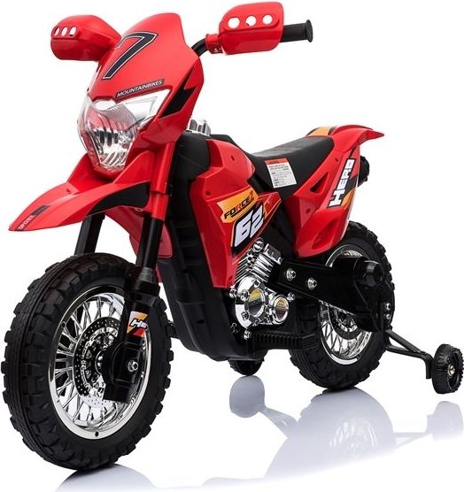 Mamido  Dětská elektrická motorka Cross červená - obrázek 1