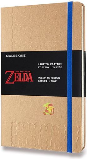 Moleskine Zápisník The Legend of Zelda - tvrdé desky L, růžový, linkovaný - obrázek 1