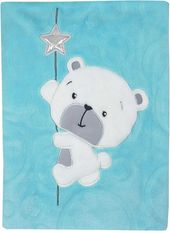 Dětská deka microplyš - CUTE DARLING modrá - Koala - obrázek 1