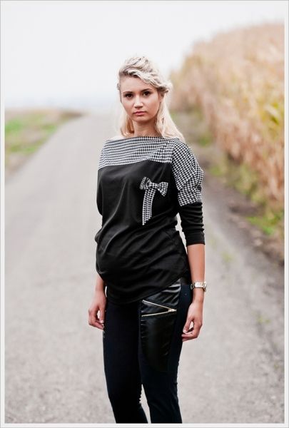 Těhotenské triko/halenka CHARA dl. rukáv - L/XL - obrázek 1