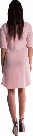 Těhotenské a kojící šaty - béžové - vel. S - XL (42) - obrázek 2