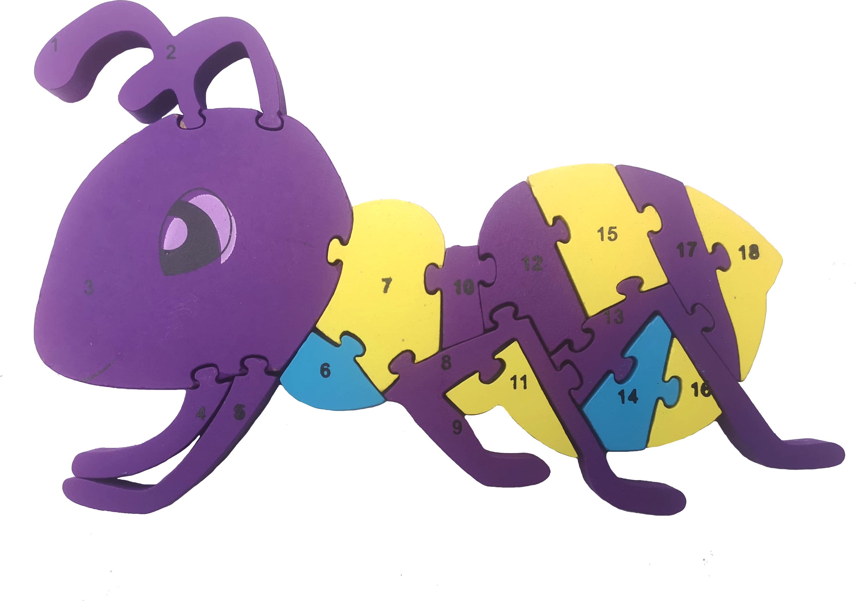 Dětské dřevěné vzdělávací puzzle mravenec - obrázek 1