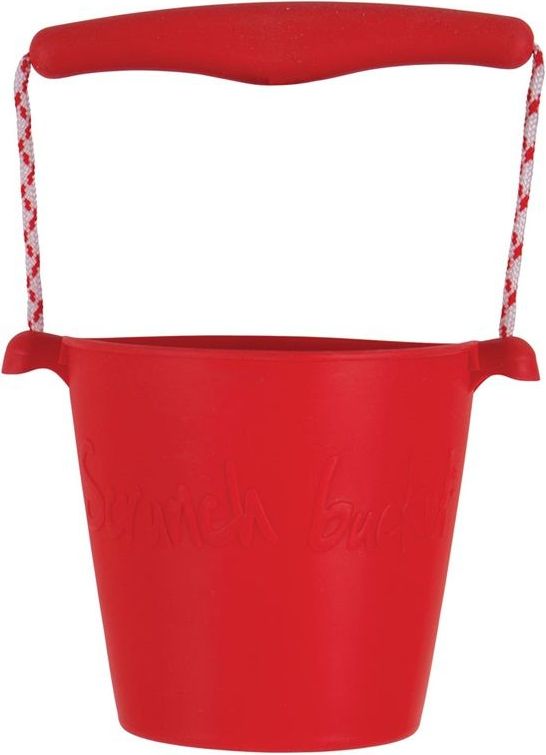 Scrunch silikonový kbelíček červený - obrázek 1