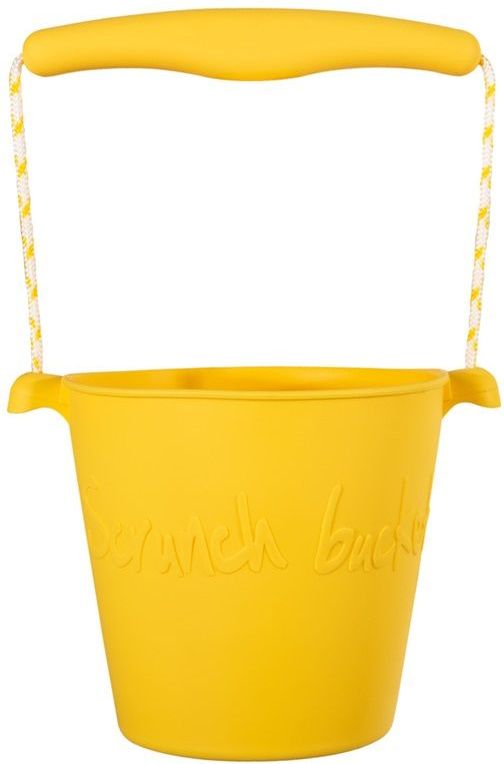 Scrunch silikonový kbelíček žlutý - obrázek 1