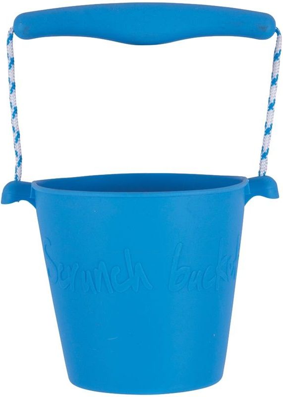 Scrunch silikonový kbelíček modrý - obrázek 1