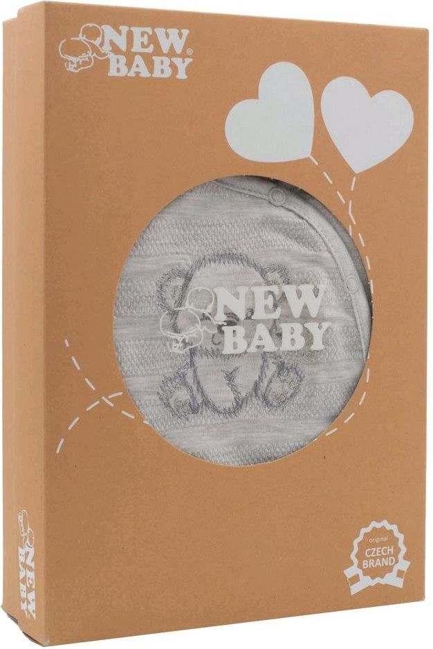 Kojenecká soupravička do porodnice New Baby Sweet Bear Varianta: šedá/50 - obrázek 17