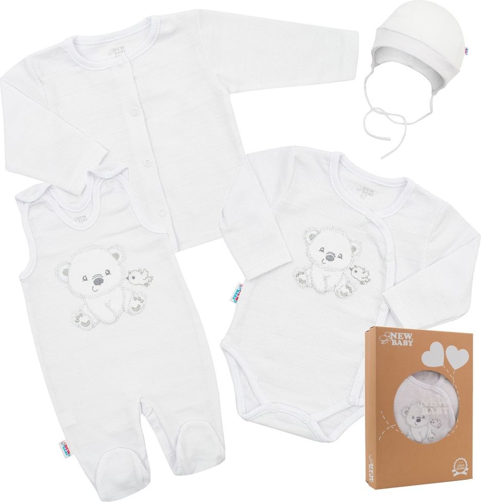 Kojenecká soupravička do porodnice New Baby Sweet Bear Varianta: šedá/50 - obrázek 51