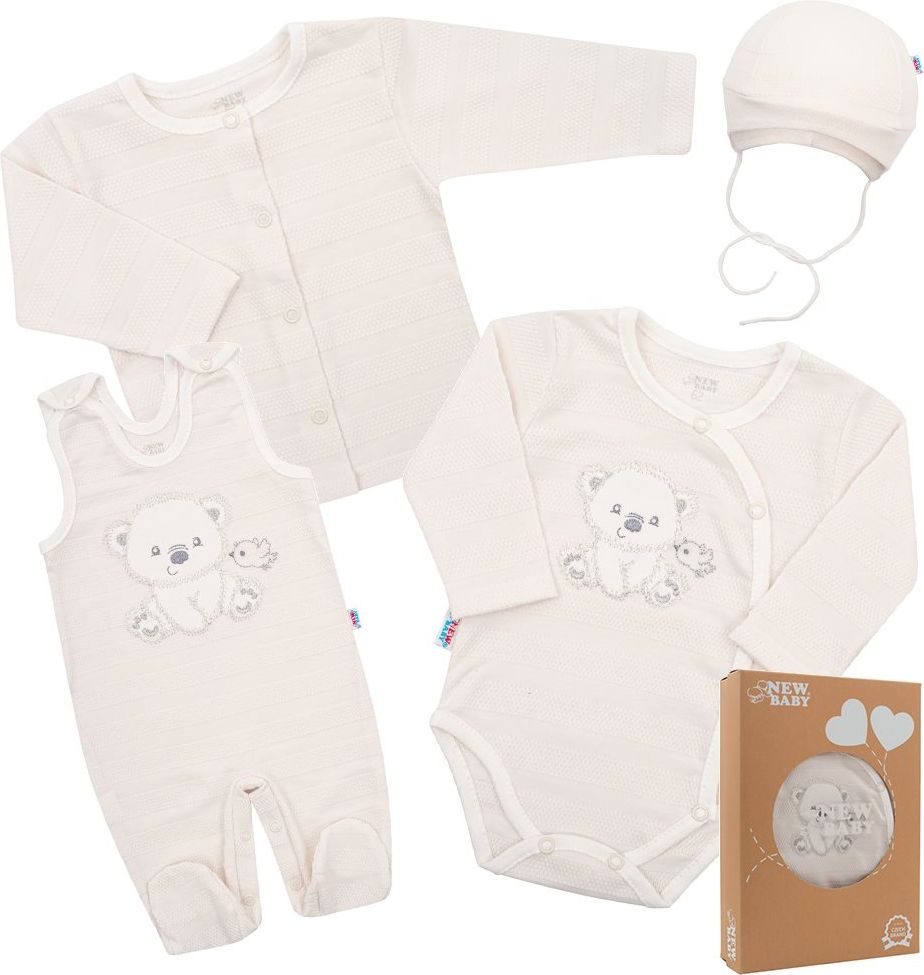 Kojenecká soupravička do porodnice New Baby Sweet Bear Varianta: šedá/50 - obrázek 71