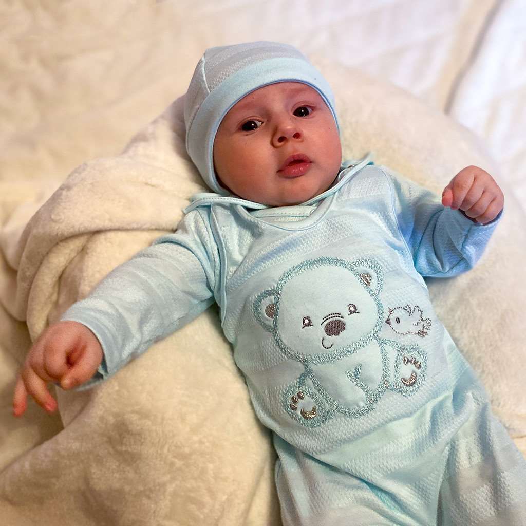 Kojenecká soupravička do porodnice New Baby Sweet Bear Varianta: šedá/50 - obrázek 100