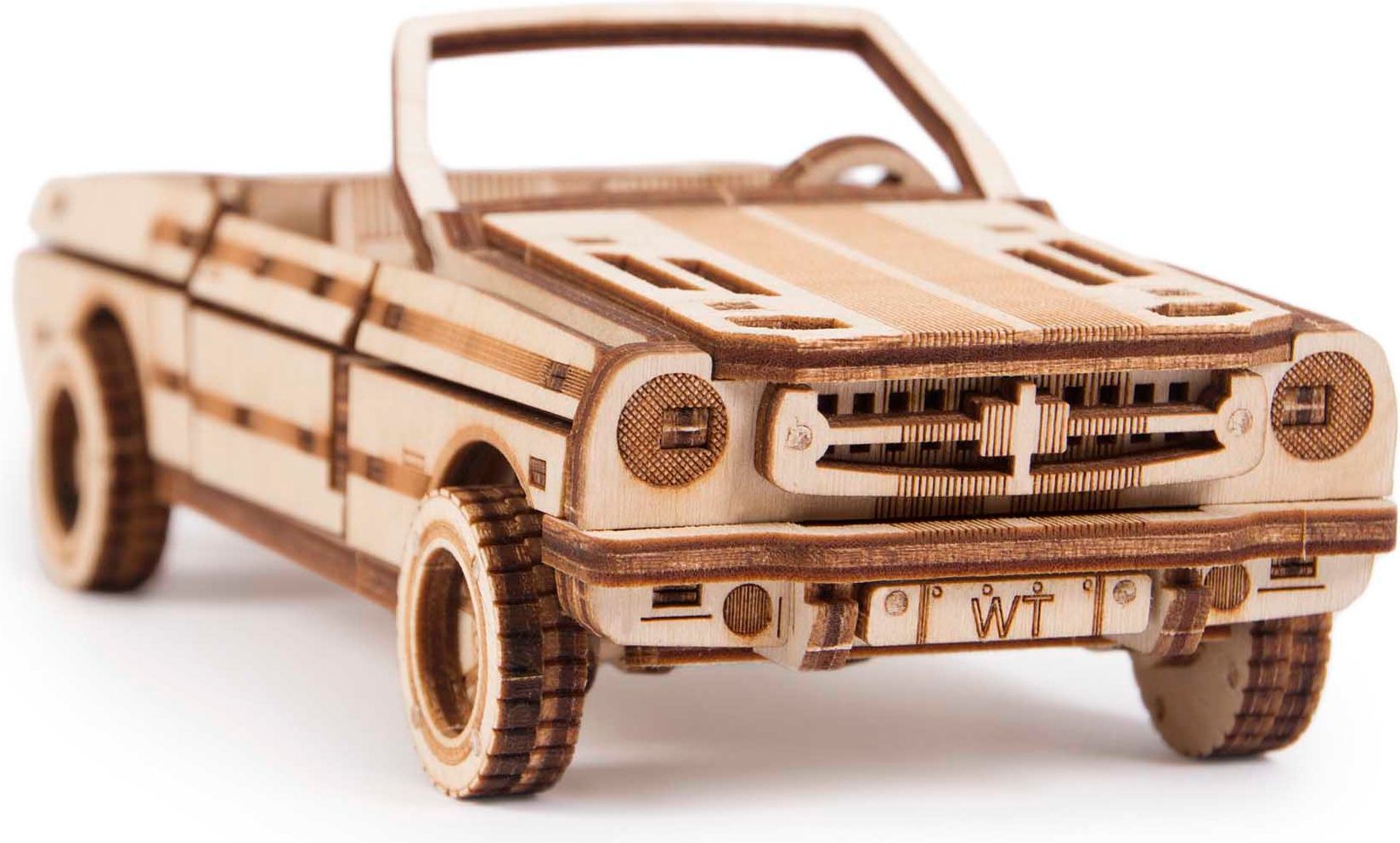 Wood Trick  "Kabriolet" - 3D dřevěné mechanické puzzle - obrázek 2