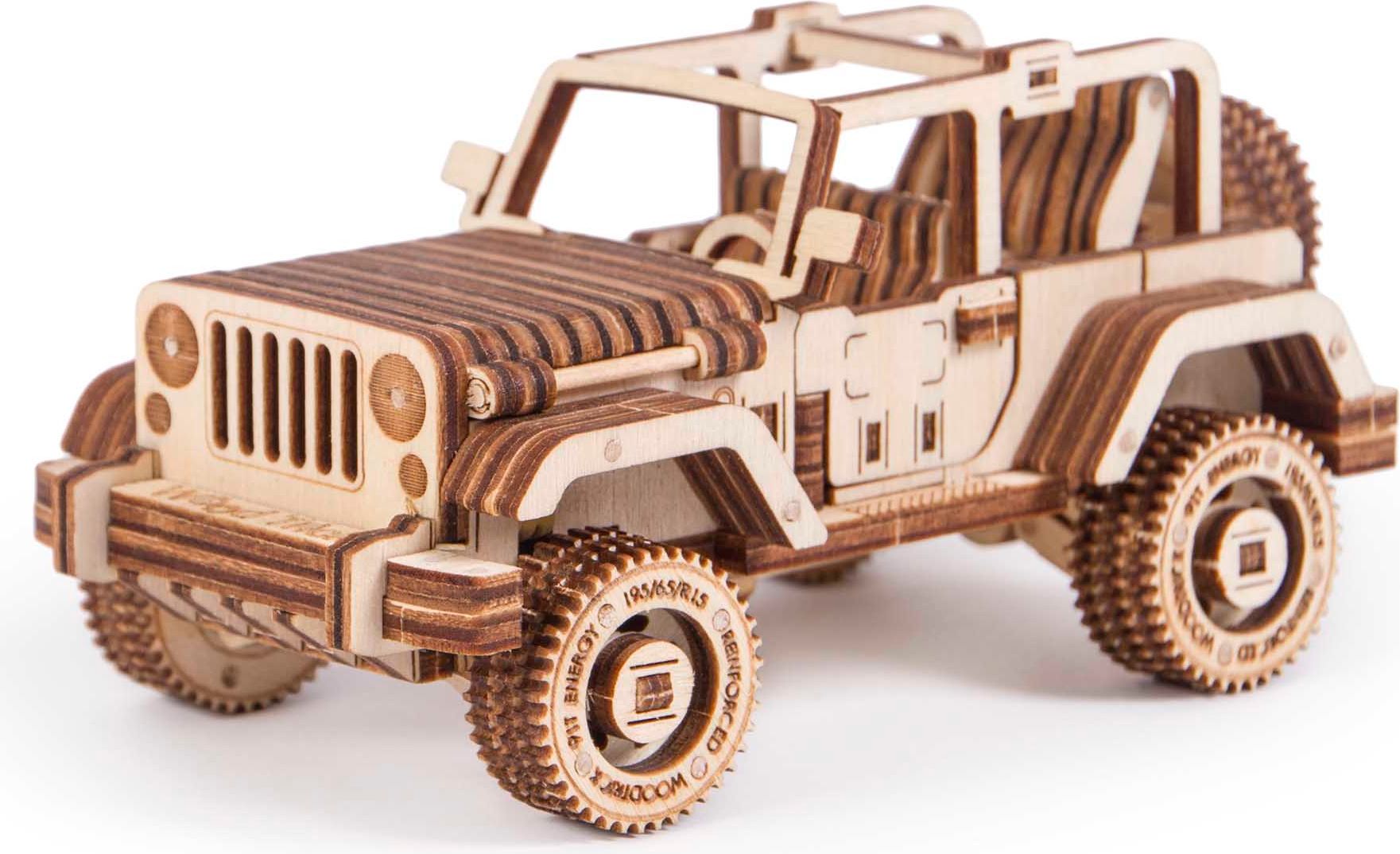 Wood Trick  "Safari auto" - 3D dřevěné mechanické puzzle - obrázek 1
