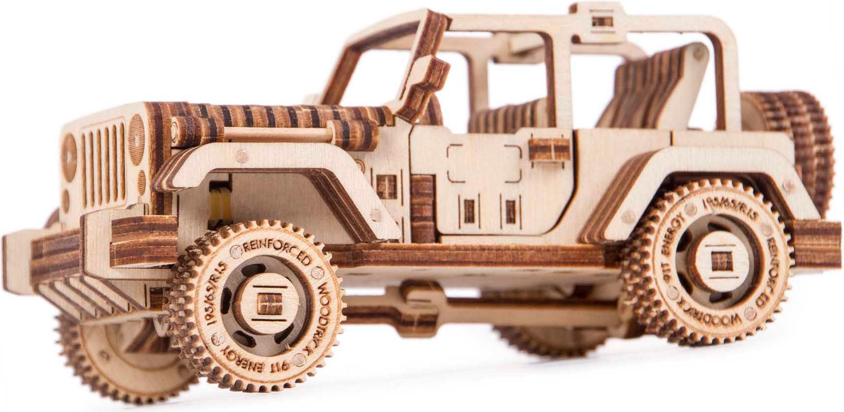 Wood Trick  "Safari auto" - 3D dřevěné mechanické puzzle - obrázek 3