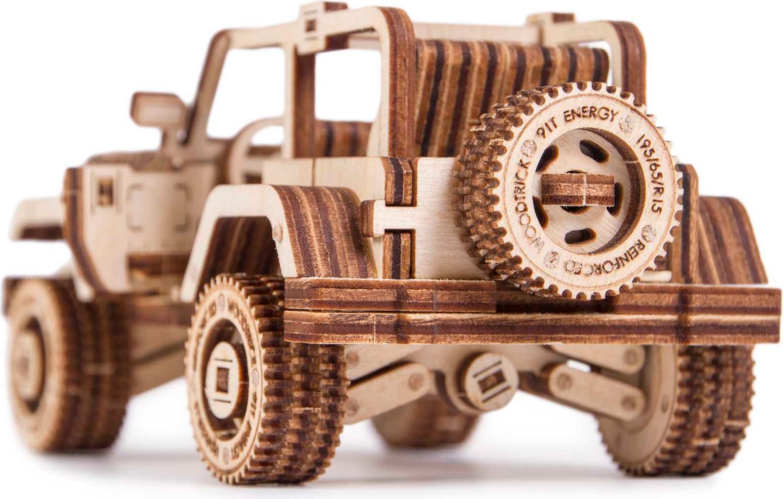Wood Trick  "Safari auto" - 3D dřevěné mechanické puzzle - obrázek 7