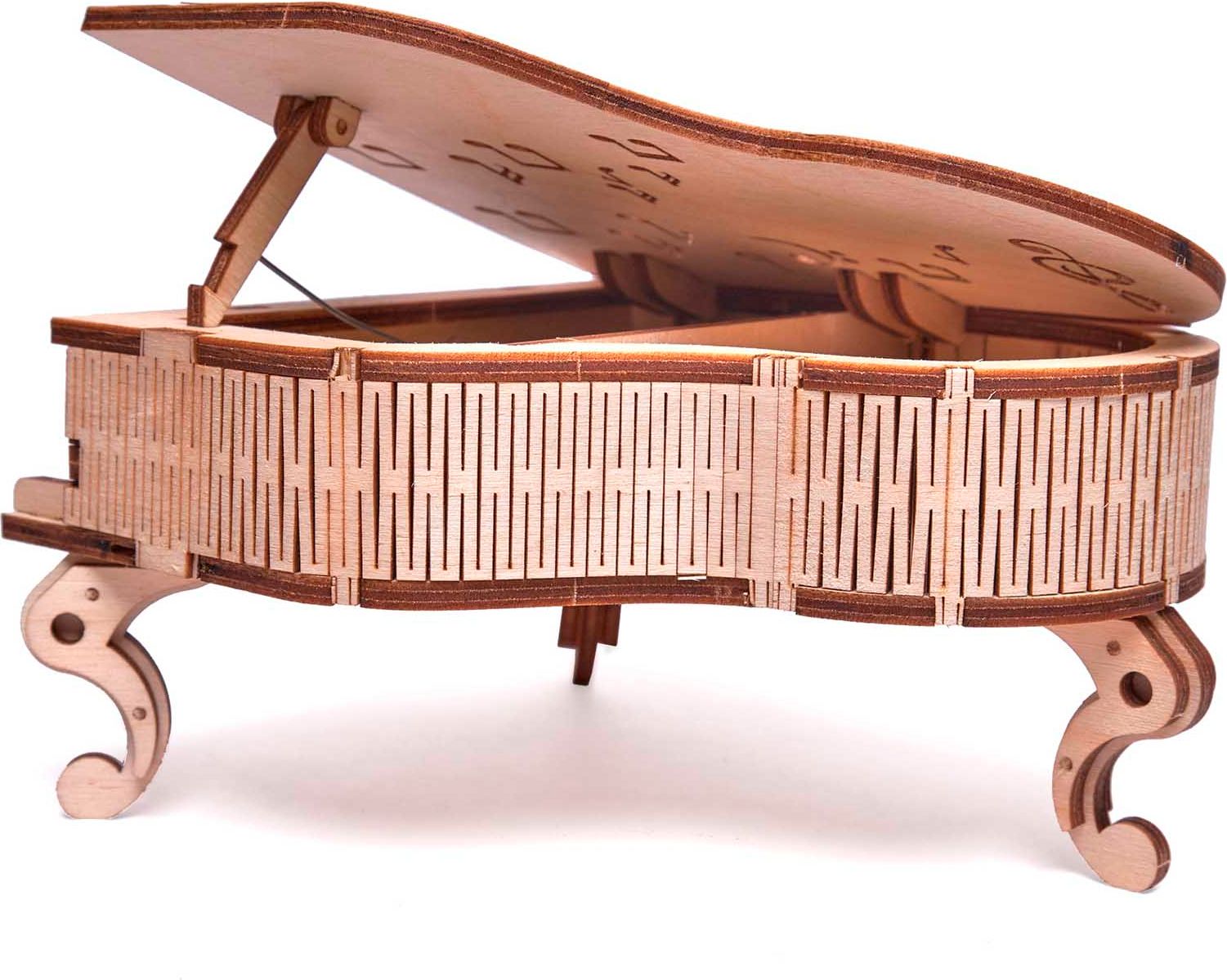Wood Trick  "Grand Piano" - 3D dřevěné mechanické puzzle - obrázek 3