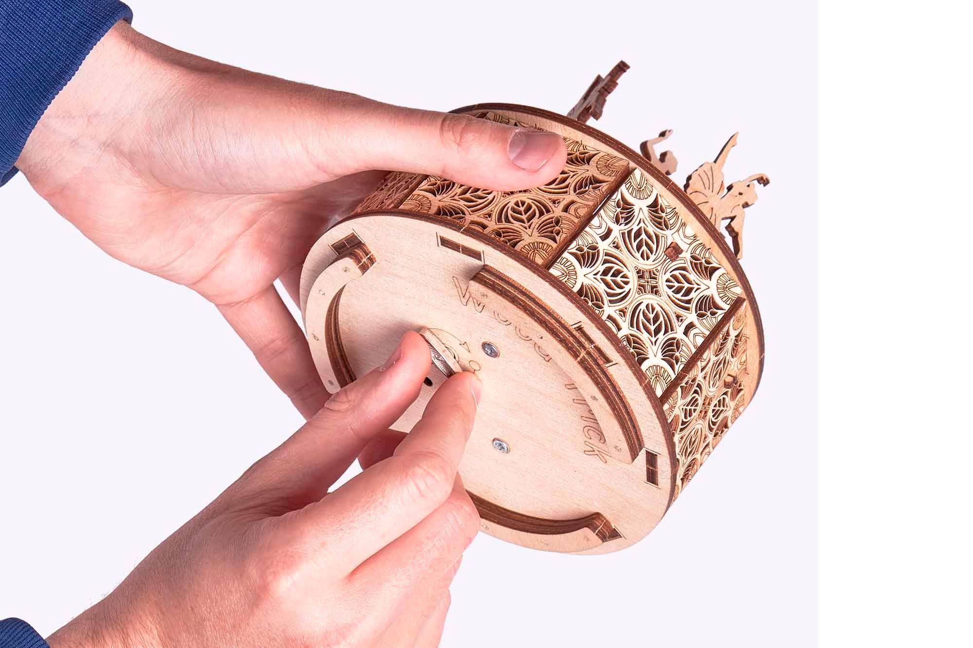 Wood Trick  "Tančící baletky" - 3D dřevěné mechanické puzzle - obrázek 6