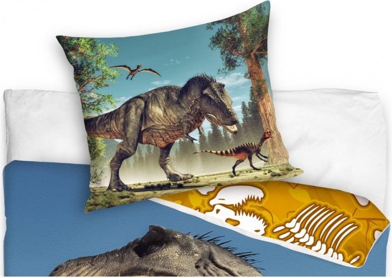 TipTrade (CZ) · Bavlněné ložní povlečení Tyranosaurus Rex - T-Rex - 100% bavlna - 70 x 90 cm + 140 x 200 cm - obrázek 2