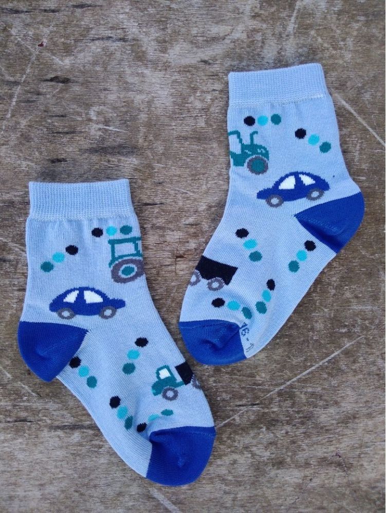 Bavlněné ponožky Trepon TOBIK modré Velikost: 15 - 18 - obrázek 1